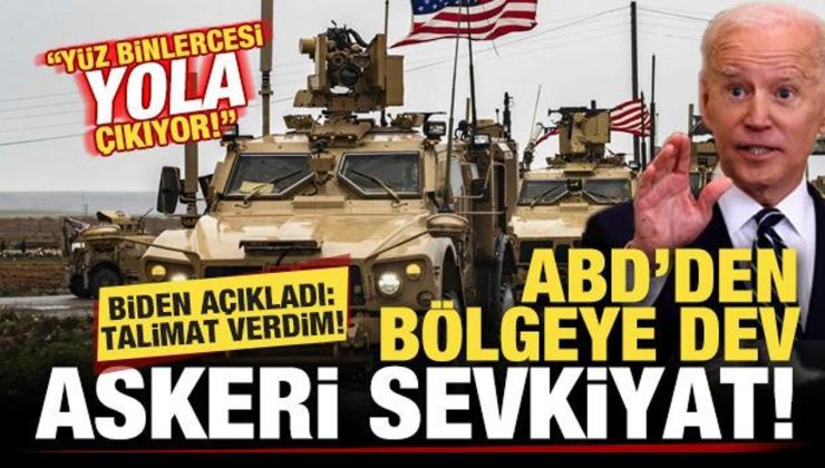 ABD’den bölgeye dev askeri sevkiyat! Biden talimat verdi: Yüz binlercesi yola çıkıyor