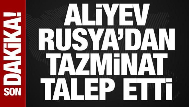 Aliyev, Rusya’dan tazminat talep etti