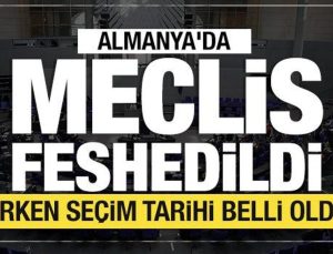 Almanya’da meclis feshedildi, erken seçim tarihi belli oldu