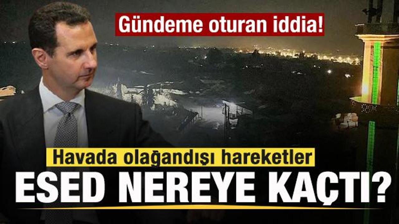 Esed nereye kaçtı? Havada olağandışı hareketler! Gündeme oturan iddia!