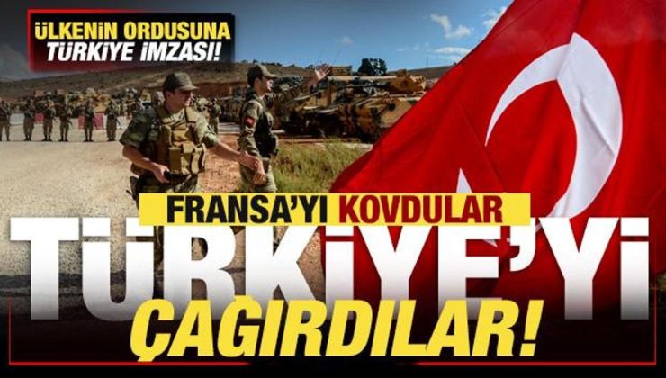 Fransa’yı kovdular Türkiye’yi çağırdılar! Ülkenin ordusuna Türkiye imzası