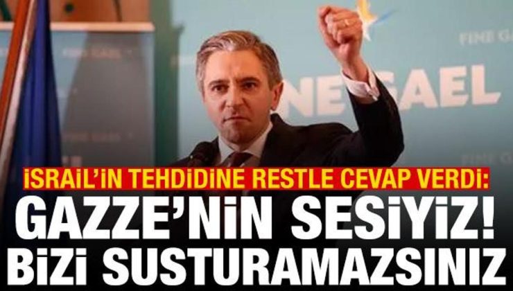 İrlanda’dan İsrail’in tehdidine Gazze resti: Kimse bizi susturamaz