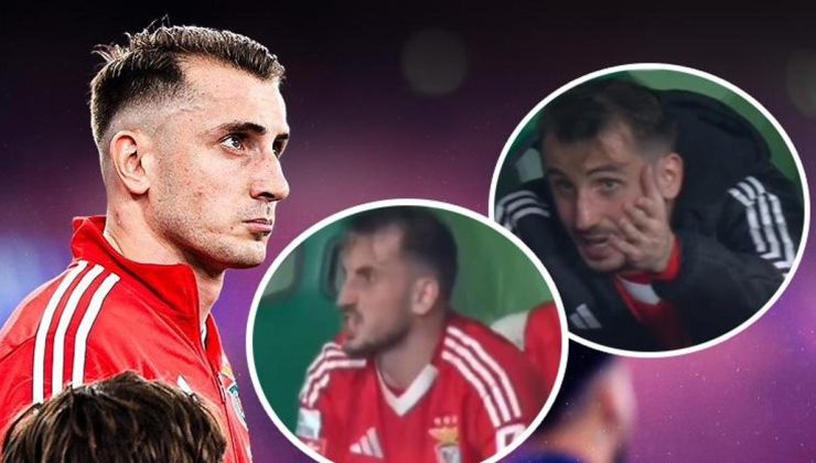 Kerem Aktürkoğlu kulübede küplere bindi! Oyundan alınınca adeta çıldırdı: Sporting-Benfica maçı alev aldı