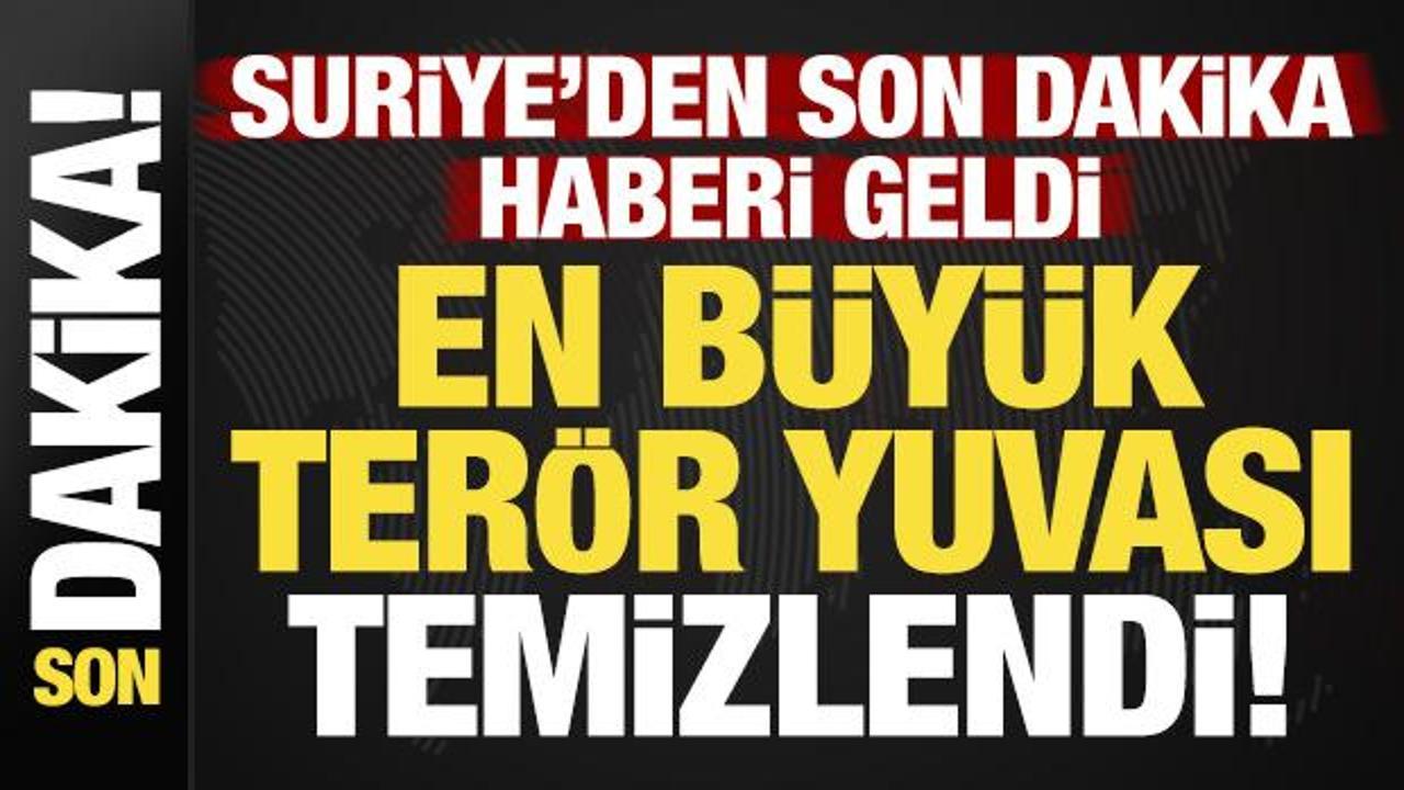 Münbiç’ten son dakika haberi geldi! En büyük terör yuvası temizlendi…