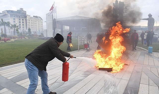 Osmangazi’de başarılı deprem ve yangın tatbikatı