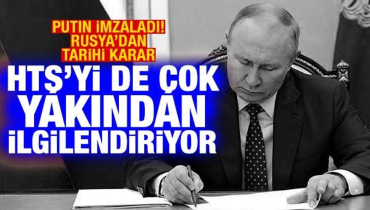 Putin imzaladı! Rusya’dan Taliban kararı! Gelecekte HTŞ’ye de uygulanabilir