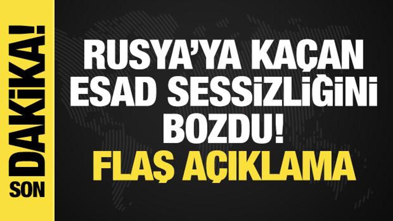 Rusya’ya kaçan devrik lider Esad sessizliğini bozdu! Son dakika açıklamaları