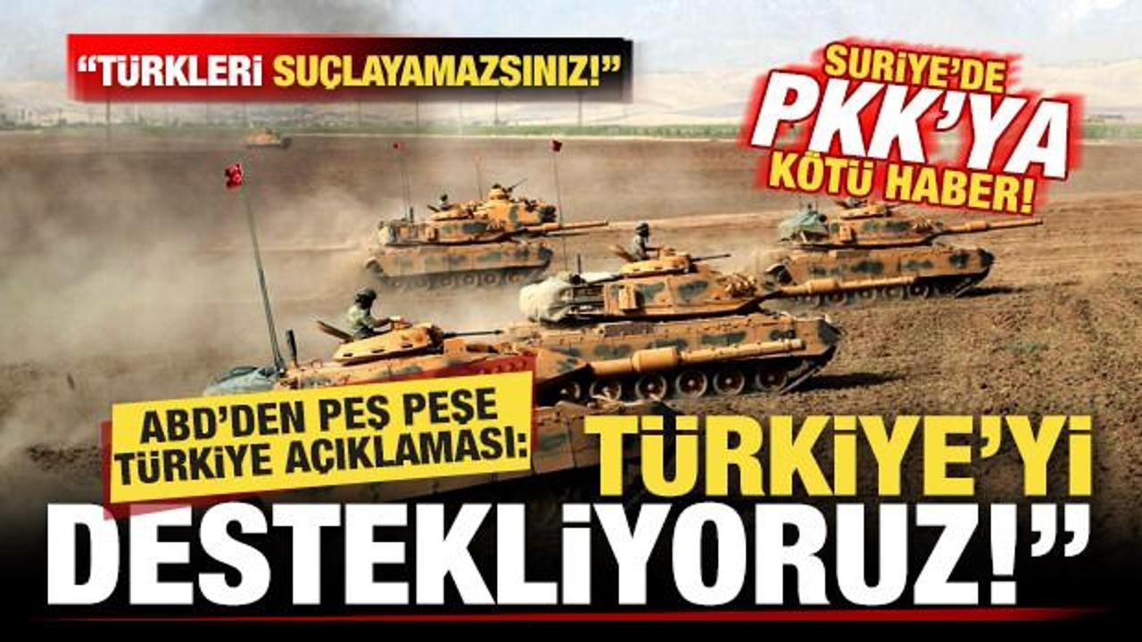 Son dakika: ABD’den Türkiye açıklaması! PKK’ya kötü haber: Türkiye’yi destekliyoruz!