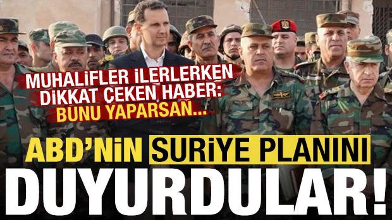 Son dakika: ABD’nin ‘Suriye’ planını duyurdular! ‘Bunu yaparsan…’