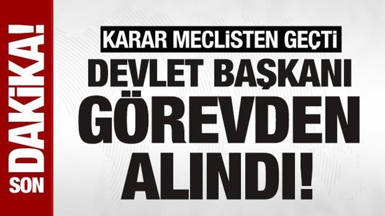 Son dakika! Güney Kore Devlet Başkanı, görevinden azledildi