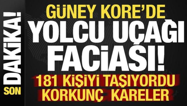 Son dakika: Güney Kore’de 181 kişiyi taşıyan yolcu uçağı kaza yaptı: En az 75 ölü!