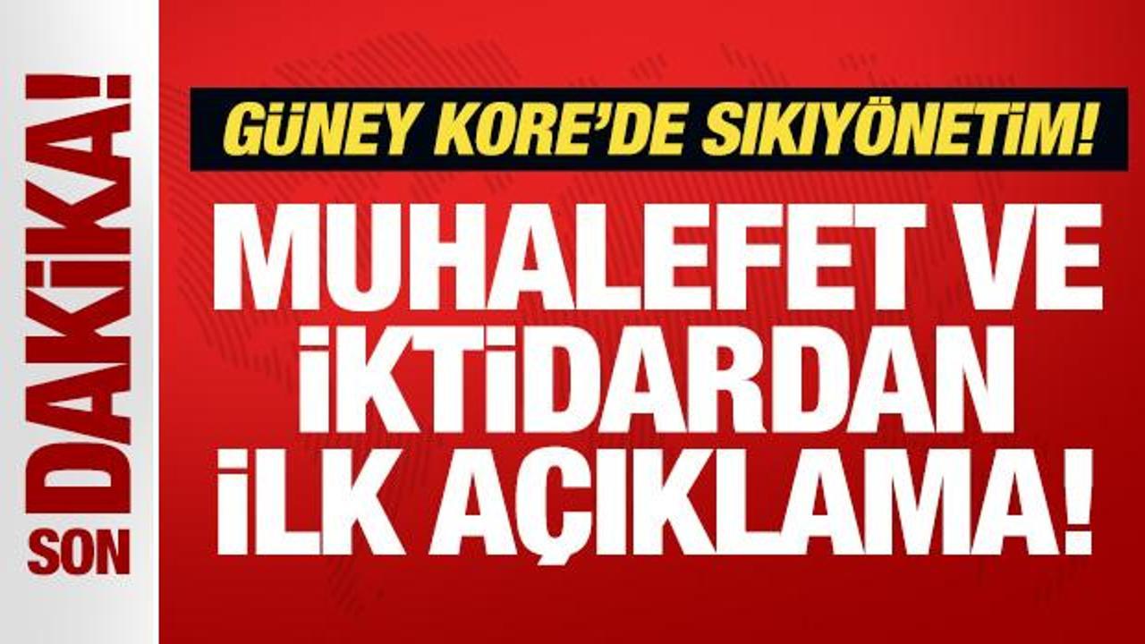 Son Dakika: Güney Kore’de muhalefet ve iktidardan ilk açıklama: Anayasaya aykırı!