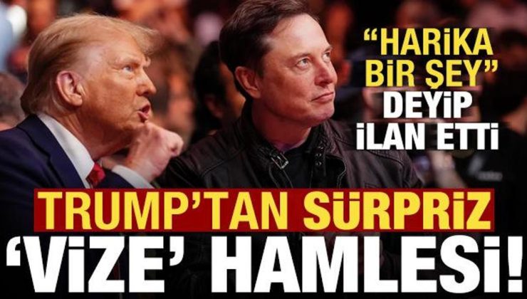 Trump’tan sürpriz vize hamlesi! ‘Harika bir şey’ deyip ilan etti…